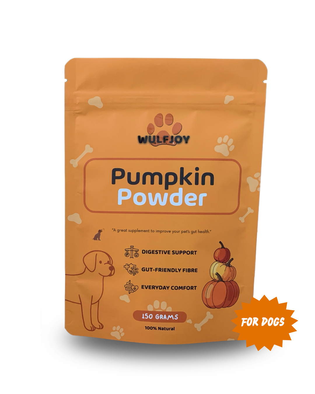 Pure Pumpkin Powder for Dogs | Supports Digestion & Gut Health