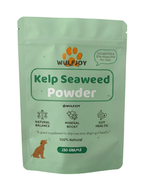 Wulfjoy kelp seaweed powder for dogs and cats 150g natural dog supplement for minerals digestion and coat health